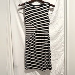 Loft Black white dress